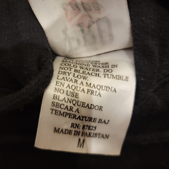 Black Mickey & Minnie Hoodie M - Picture 3 of 3